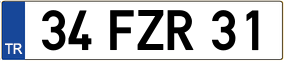 Trailer License Plate